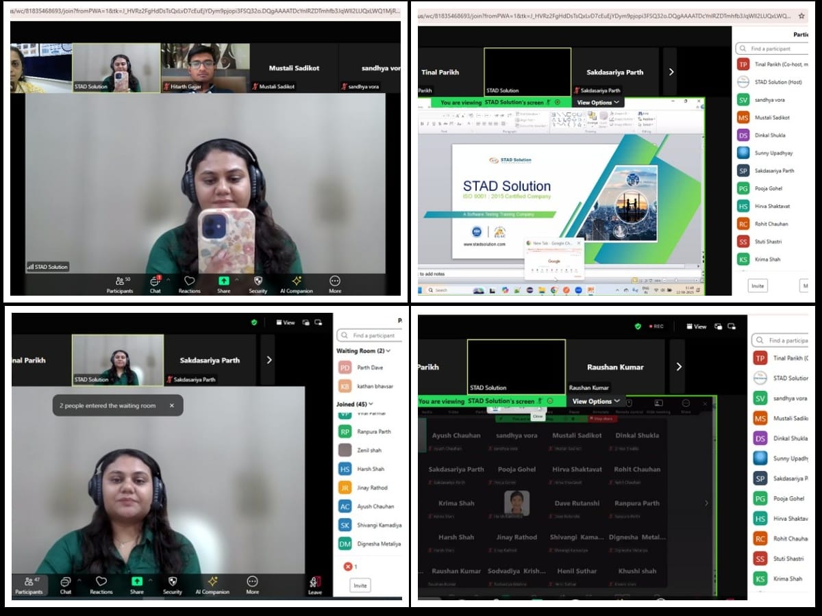 Webinar on Testing Toolkit Postman and JMeter for MCA Sudents