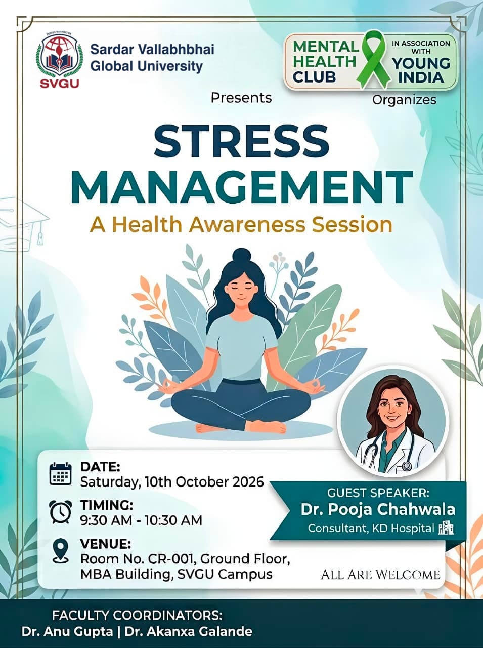 Stress Management & Health Awareness Session organized by Mental Health Club — photo 1