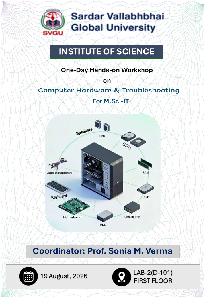 Workshop on Computer Hardware and Troubleshooting Successfully Organized for M.Sc. IT Students — photo 1